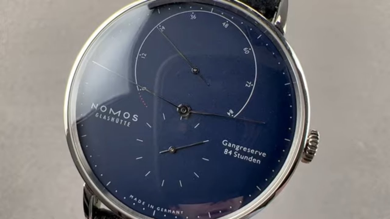 Nomos Glashütte Lambda Deep Blue Gold 935 Nomos Glashütte Watch Review