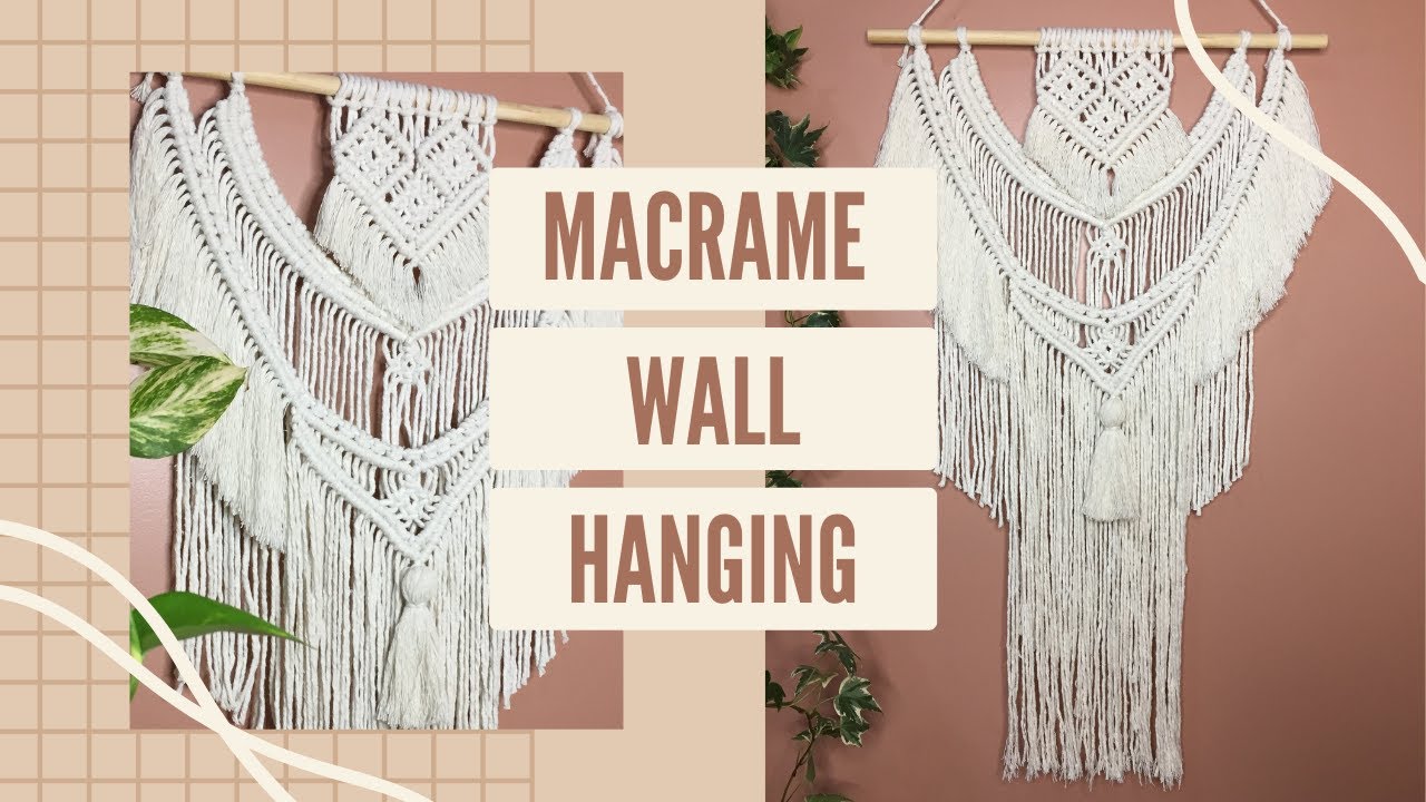 Simple Macrame Wall Hanging Tutorial
