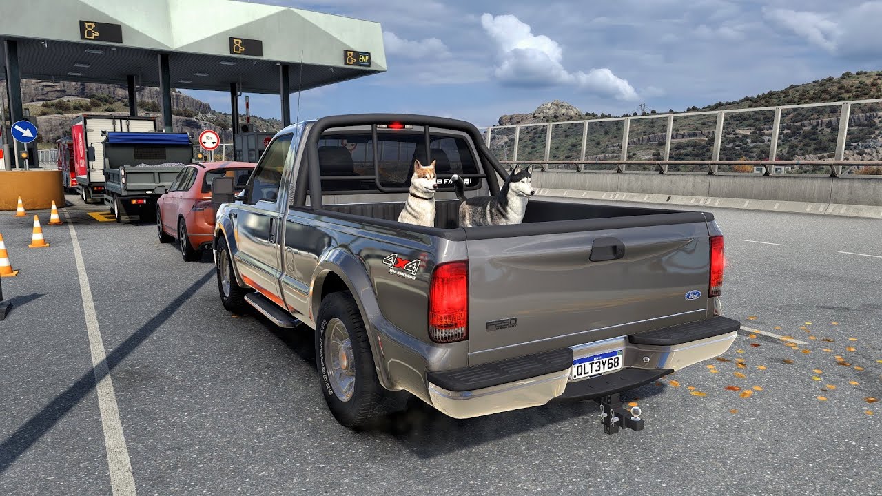 Ford F250 🚐 | Realistic Steering Wheel Gameplay | ETS2 1.57