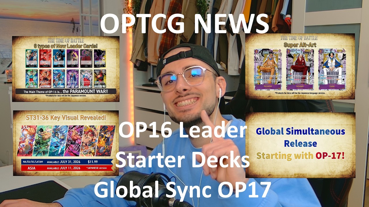 OPCTG NEWS! OP16 Leader, StarterDecks, OP17 Sync, Bannliste #onepiecetcg #optcg #onepiecetcgdeutsch