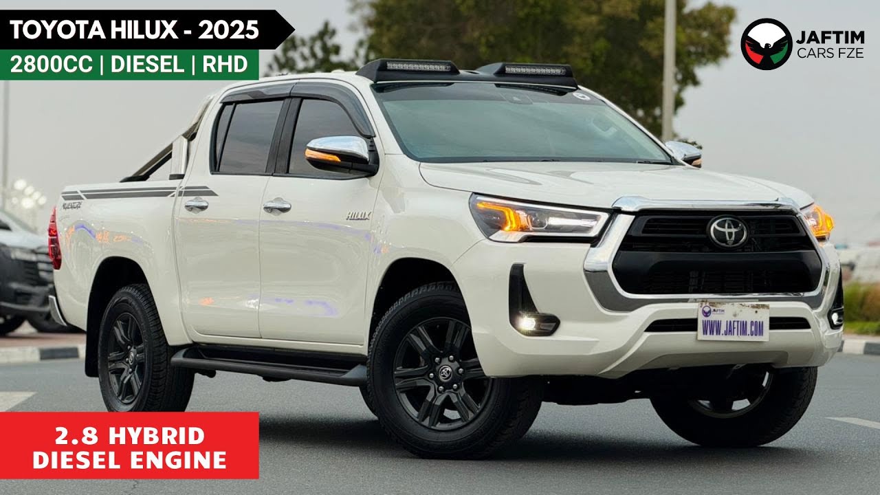 Toyota Hilux HYBRID ! 2025 2.8L Diesel Engine - White Color Complete Specs Review at JAFTIM CARS