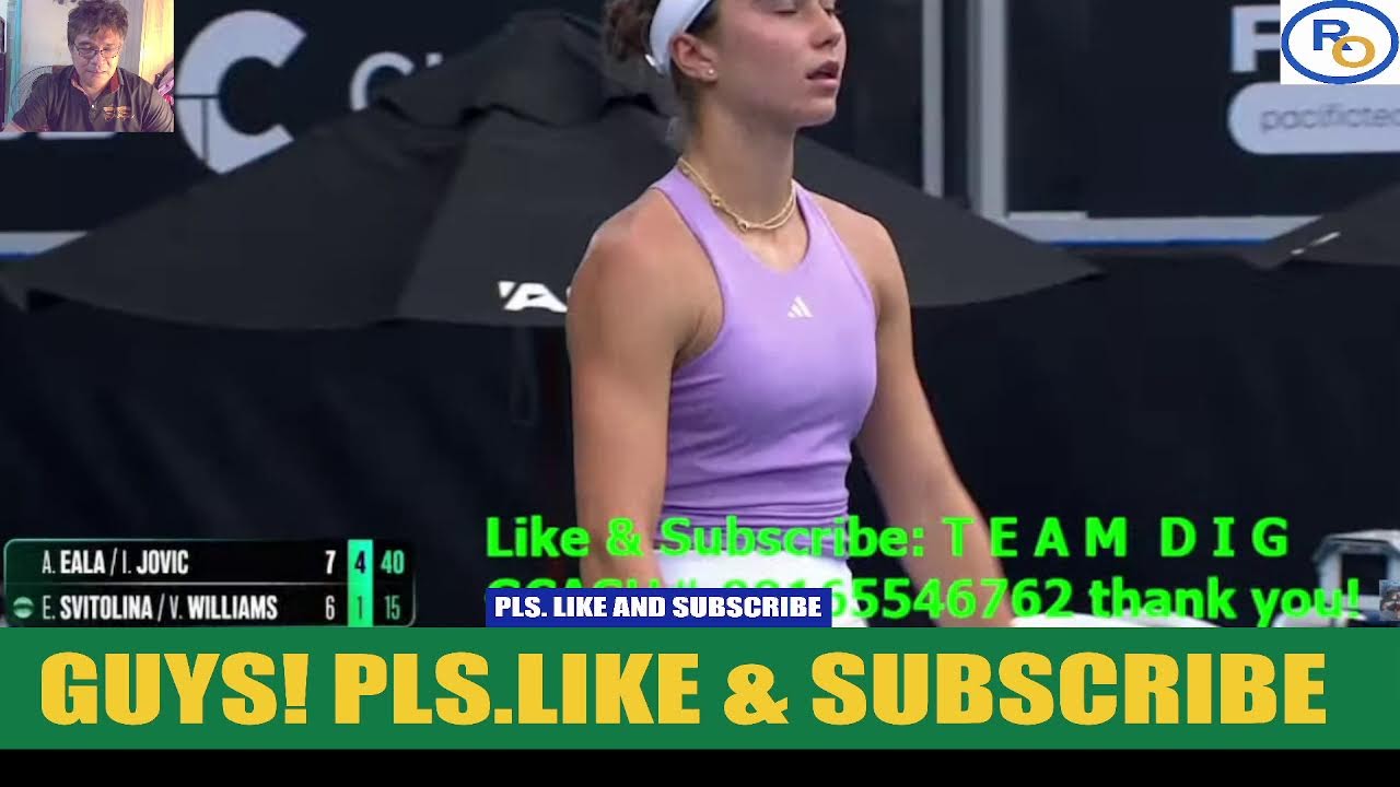 LIVE: Alex Eala / Jovic vs Svitolina / Williams- ASB CLASSIC DOUBLES-JAN.5,2026