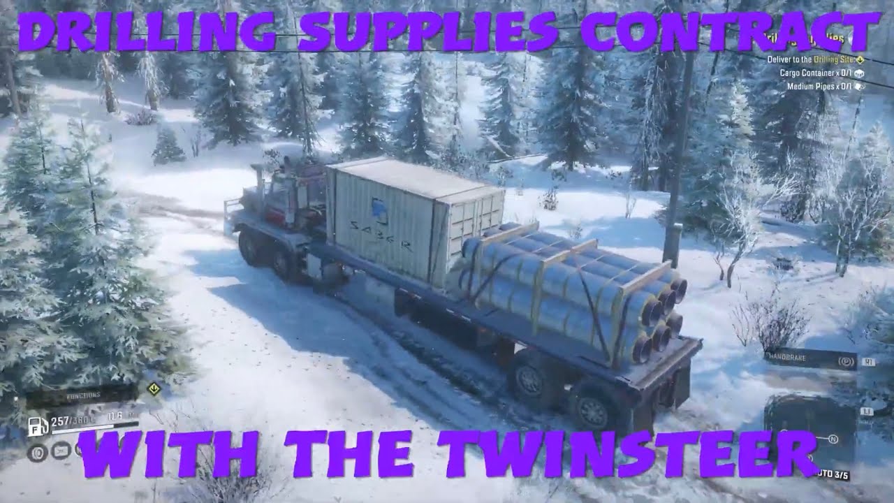 SnowRunner Drilling Supplies Contract With The Twinsteer