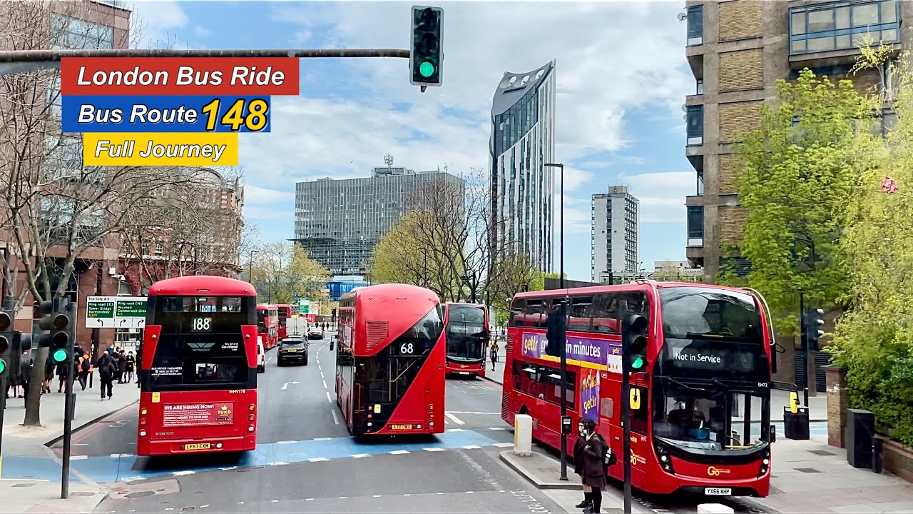 London Bus Ride 🇬🇧 Route 148 - White City | Shepherd’s Bush to Camberwell Green | Full Journey