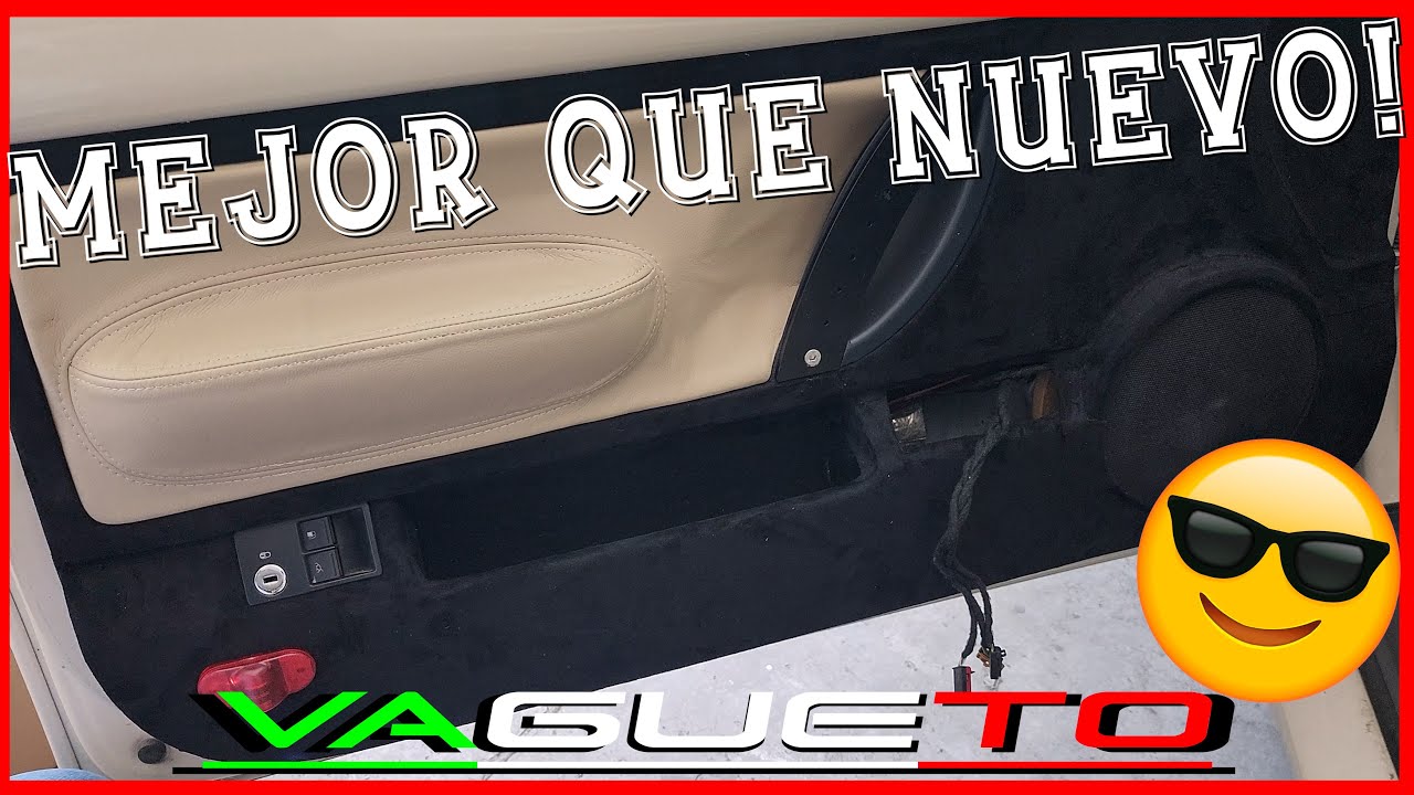 Restauración final panel Beetle 2006 | Alcántara + agarradera metálica