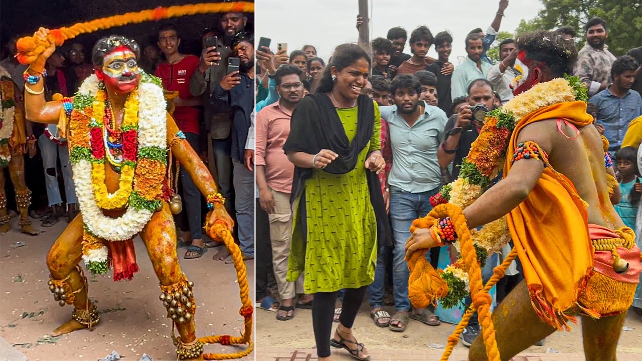 girls crying 😭 at golconda bonalu 2025 | oldcity vijay potharaj teenmaar dance #golcondabonalu2025
