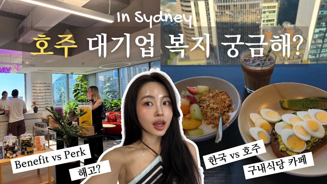 호주 회사 밥, 복지🇦🇺 한국 vs 호주 (Benefit vs Perk 차이 해외취업 필수 지식)