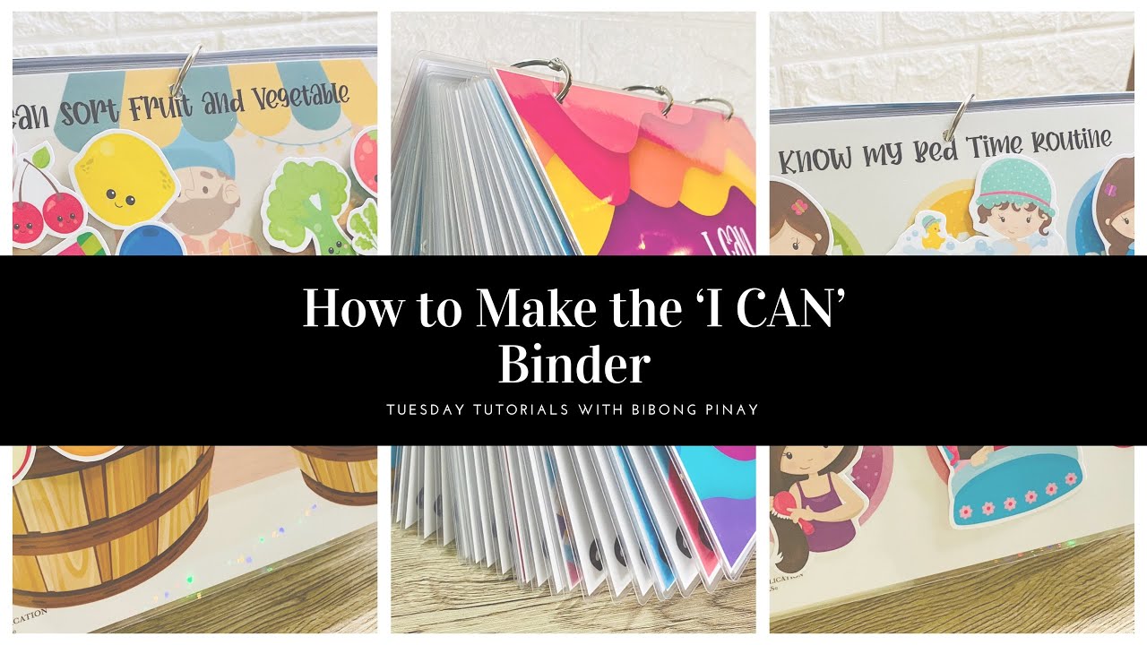 How to Make the 'I CAN' Binder (a.k.a Busy Book) / Tuesday Tutorials / DIY Binder for Pre-K