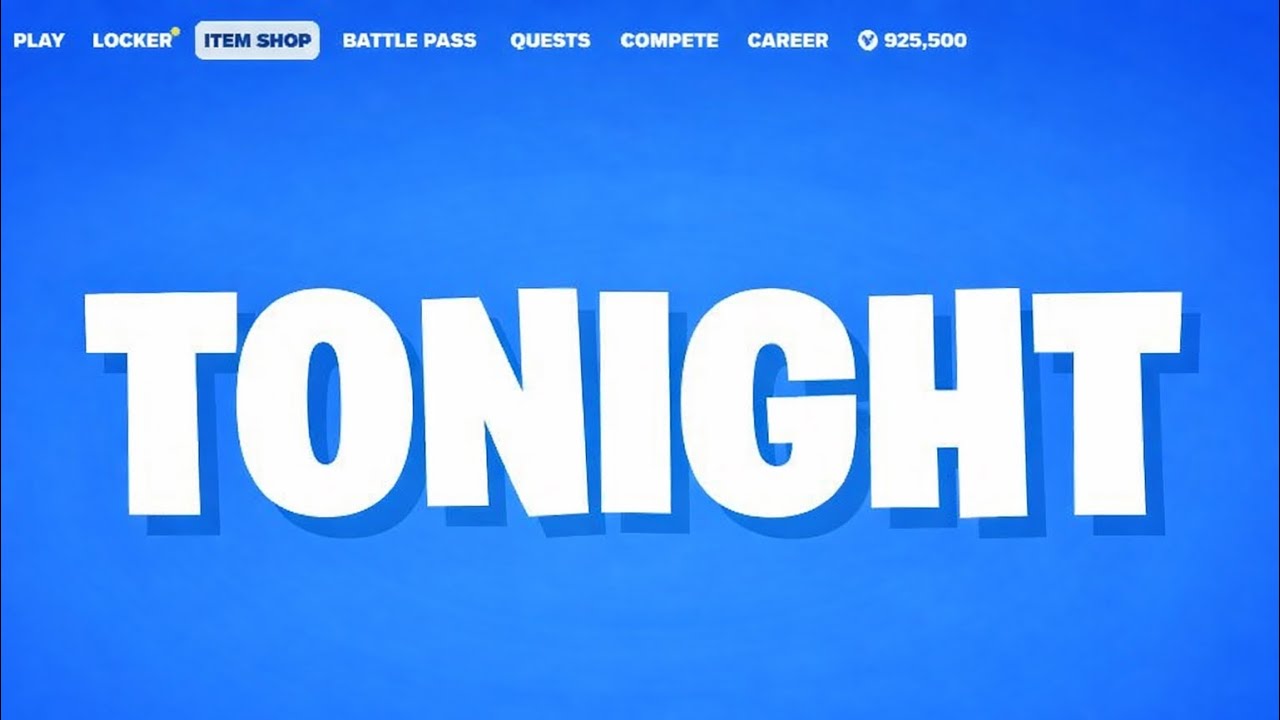 ITEM SHOP TONIGHT INCLUDES…