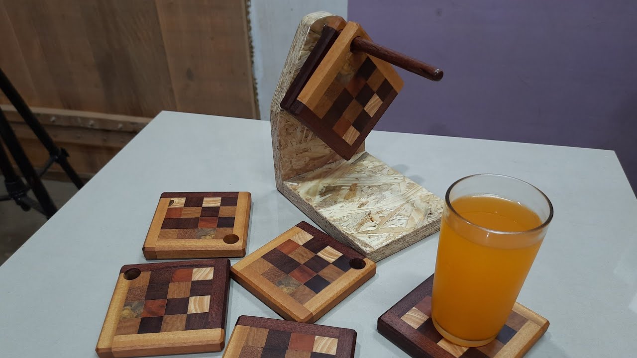 Apoio para copos. Pra você ganhar dinheiro com sobras de madeira. @escutaoveio