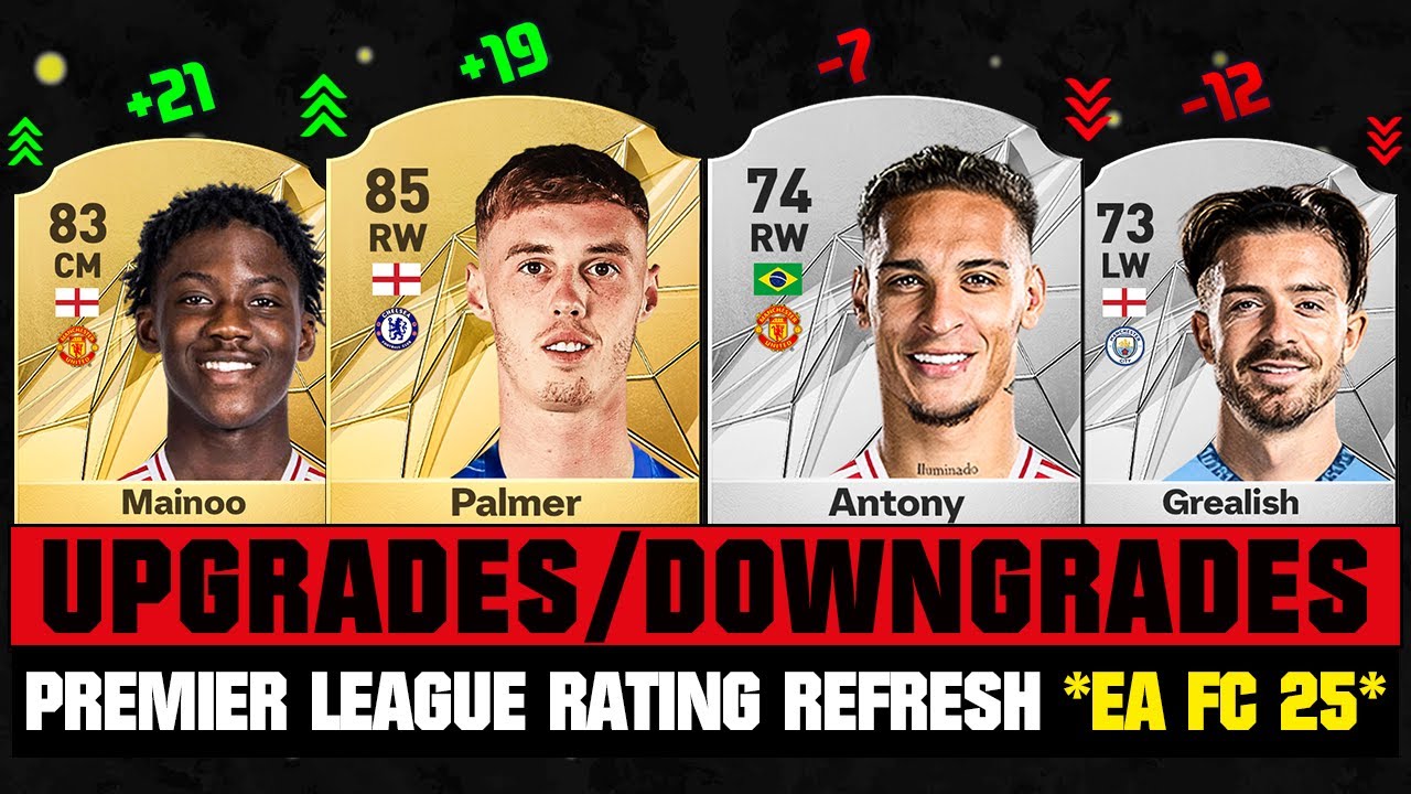 FIFA 25 | BIGGEST RATING UPGRADES & DOWNGRADES of Premier League (EA FC 25)! 😱🔥 ft. Palmer, Maino.