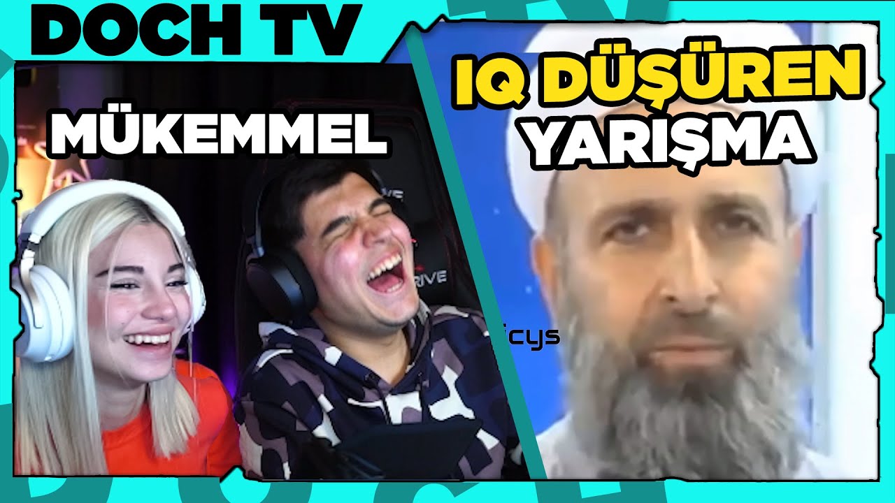 DOCH SEVGİLİSİYLE IQ DÜŞÜREN BİLGİ YARIŞMASI İZLİYOR ( GÜLME KRİZİ )