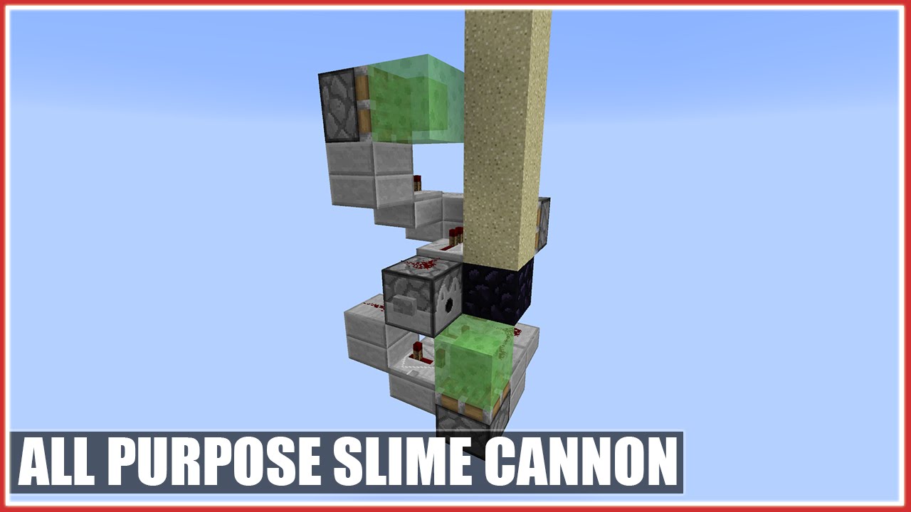 Minecraft Tutorial: Sand Stacking, Slab Busting, Scatter Slime Cannon [3x3] [Efficient!] [1.8/1.9]