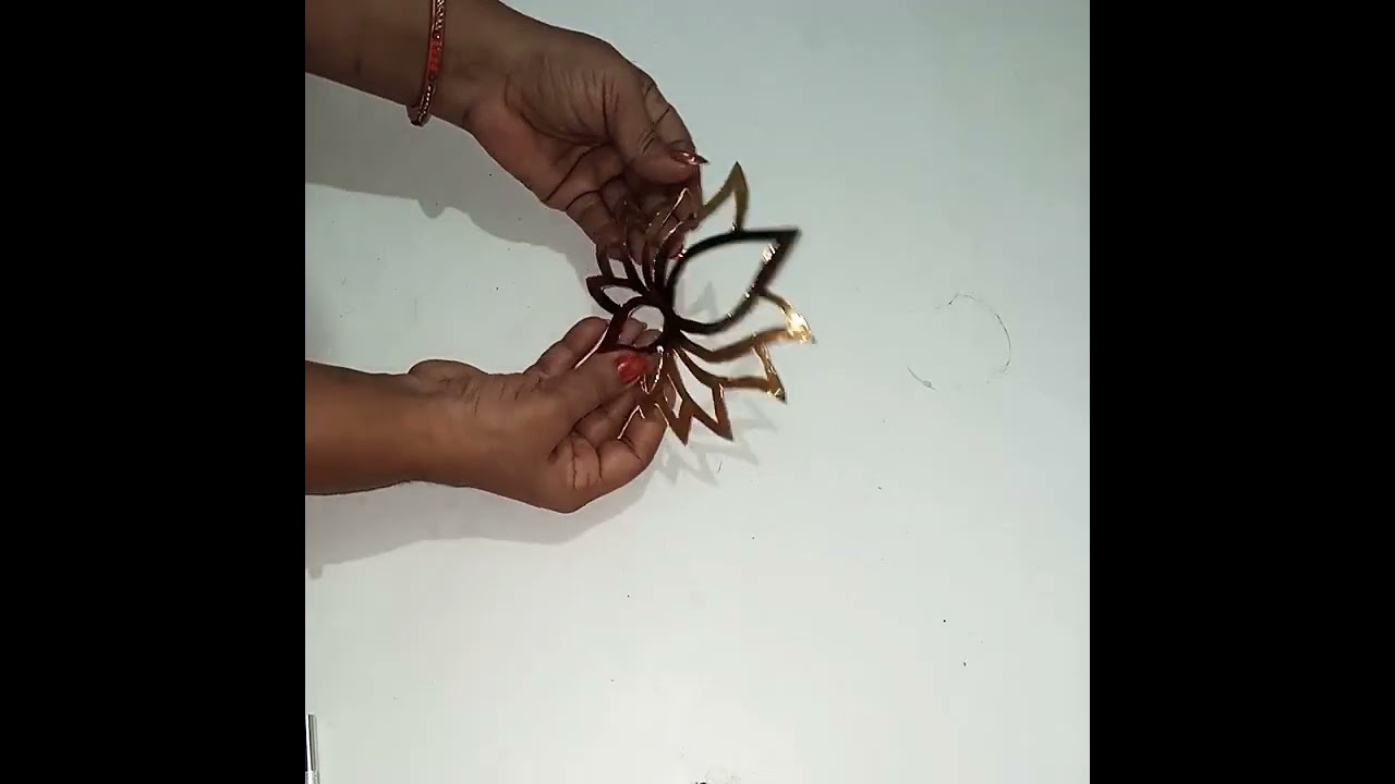 #diwalidecoretion #shorts #viral  #diwalicraftideas #lotuswallhanging #lotus #bestoutofwaste  💞💞