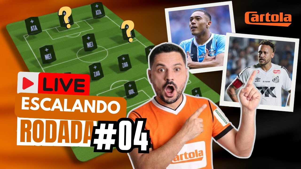 🎩👑 LIVE #rodada04 CARTOLA 2026! 90 pts na última!!