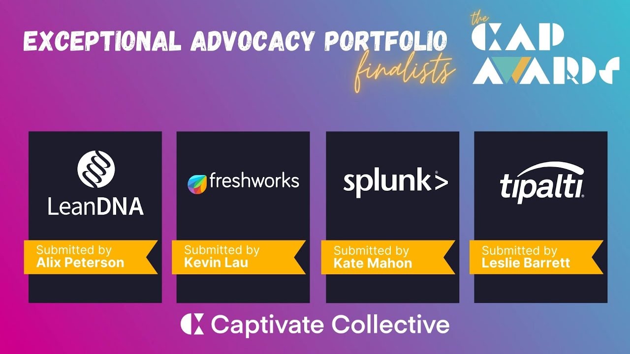 Laying the Foundations of an Advocacy Portfolio - Exceptional Portfolio CAP Awards 2025  Finalists