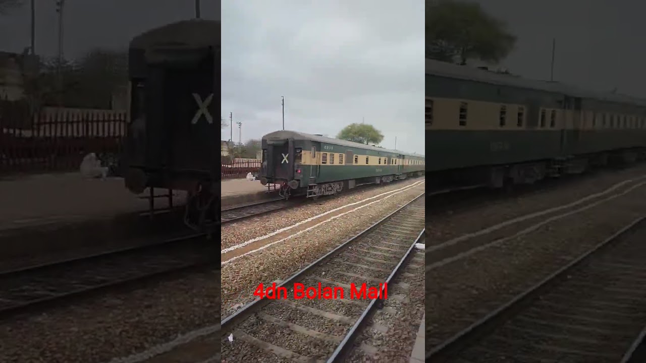 Bolan Mail crossing Jung Shahi Station #quetta #viral