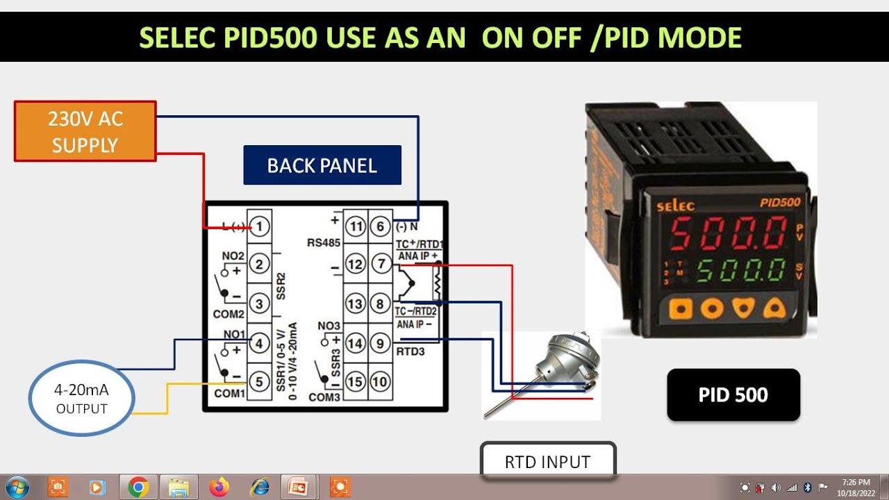 Программирование и установка регулятора температуры Selec PID500.#pid500 #seleccontroller