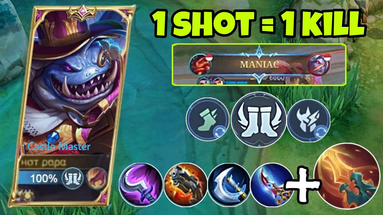 BANE HACK DAMAGE 1 SHOT BUILD | BEST BUILD BANE 2023 | MLBB