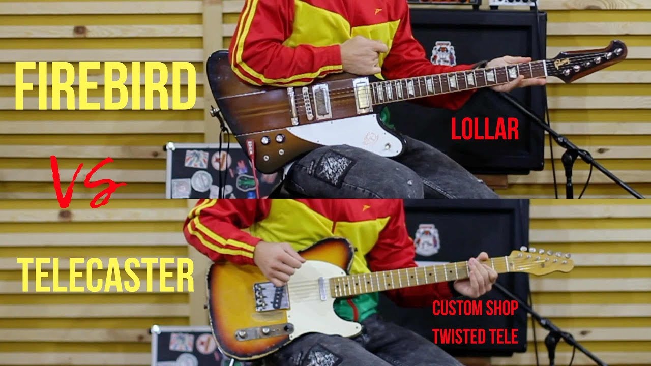 Firebird V ( Lollar pickups)  VS MJT Telecaster (сравнение)