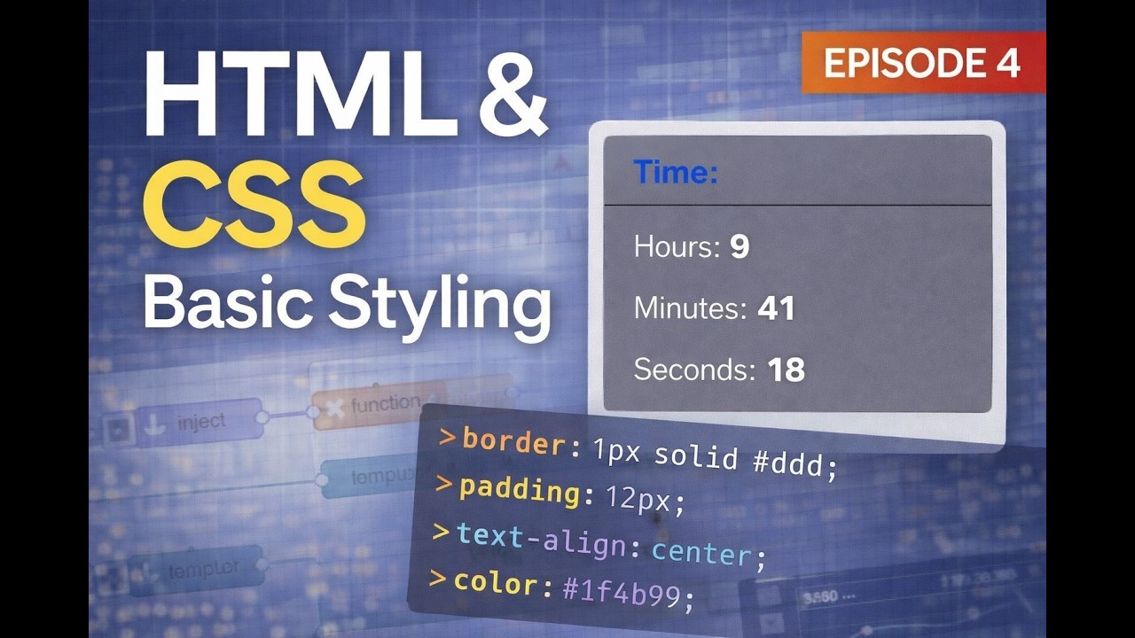 Style Your First Node-RED Dashboard with HTML & CSS (Episode 4)