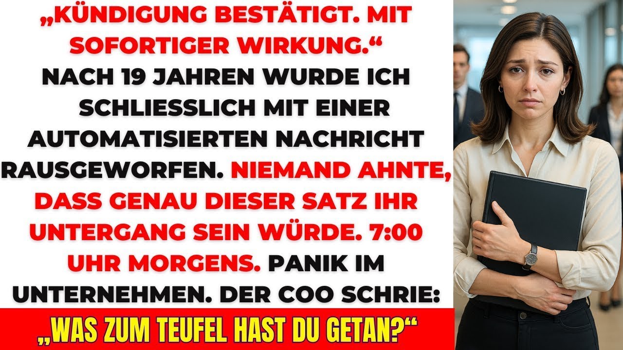 Gefeuert um 6 01 Uhr – Nach 19 Jahren durch eine automatische Kündigung