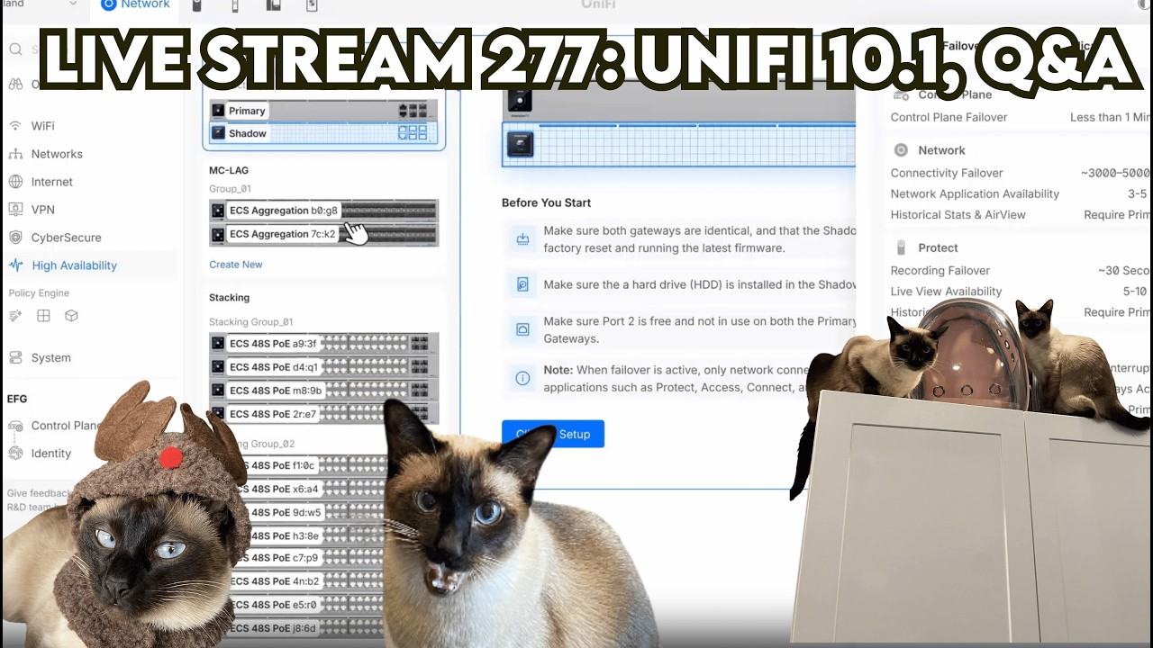 live stream 277: Unifi 10.1, q&A