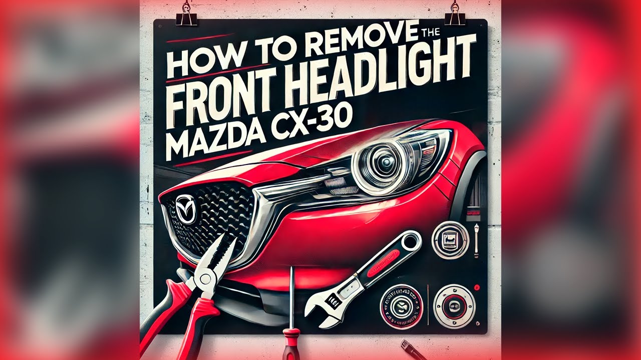 How to remove the front headlight Mazda CX-30