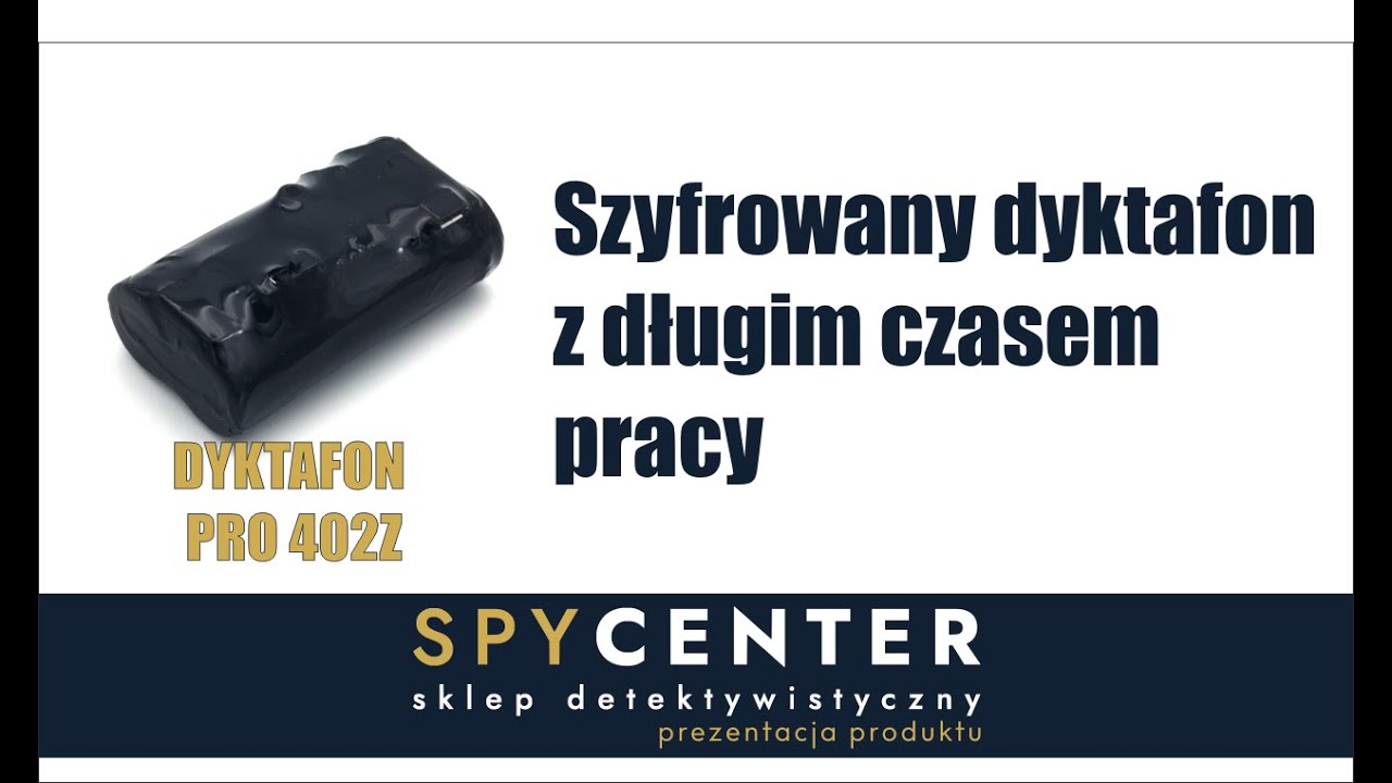 Szyfrowany dyktafon szpiegowski PRO-402z do zadań specjalnych. Bateria na 8 miesięcy?