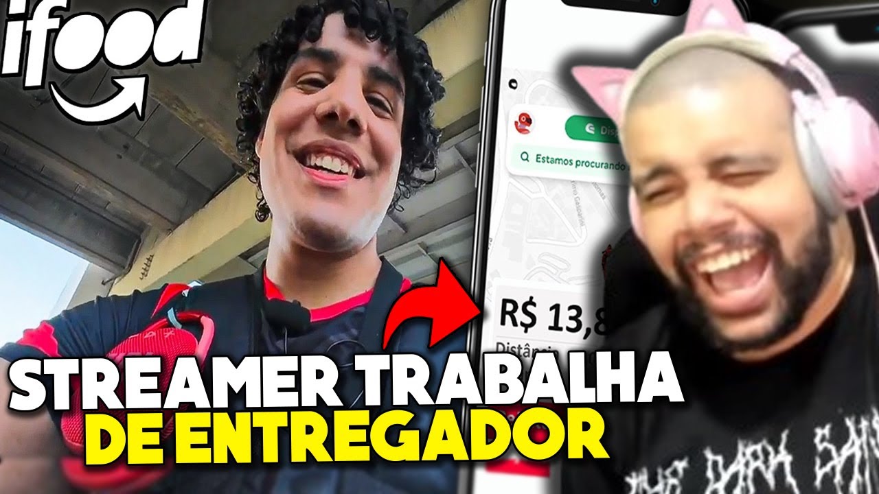 STREAMER TRABALHA DE MOTOBOY DO IFOOD E GANHOU UMA MISÉRIA