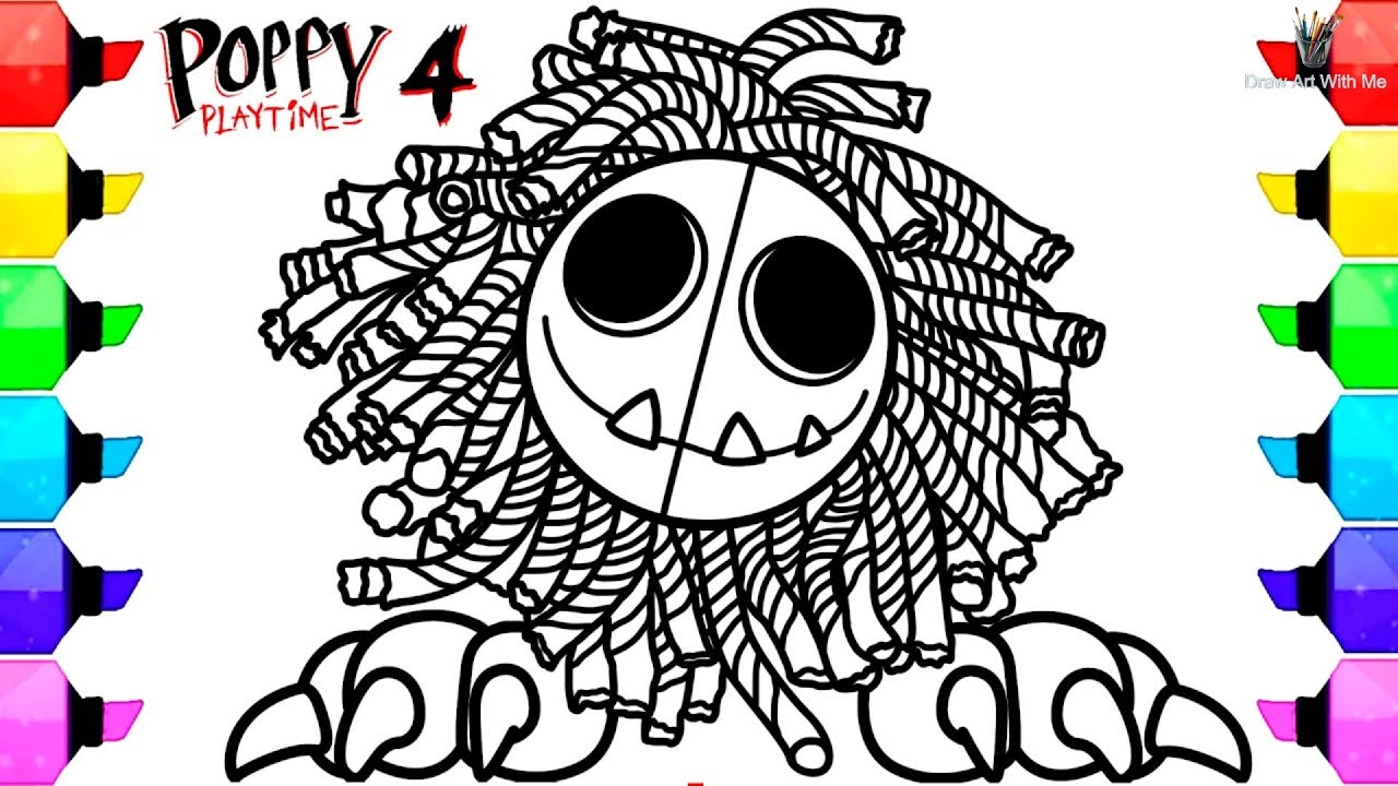 Poppy Playtime Chapter 4 Coloring Pages New / How to Color Yarnaby From Official Trailer