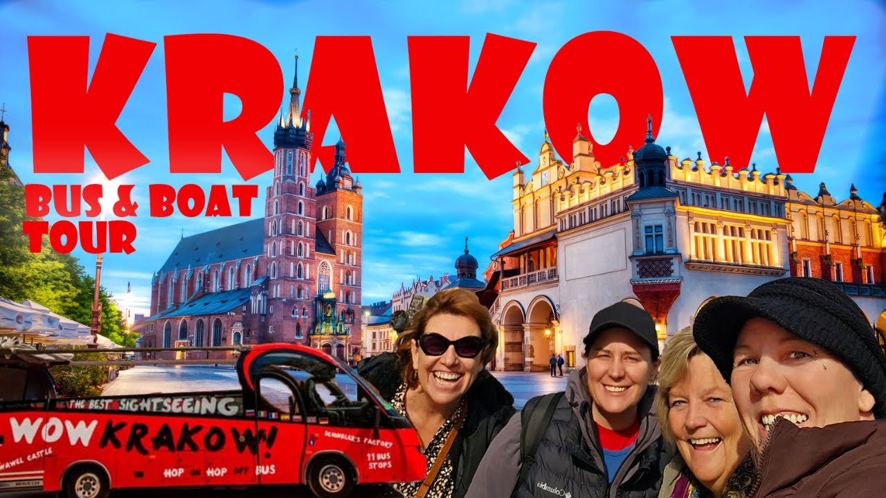 KRAKOW - Hop on hop off BUS and NIGHT river cruise! plus BIG DONUTS!