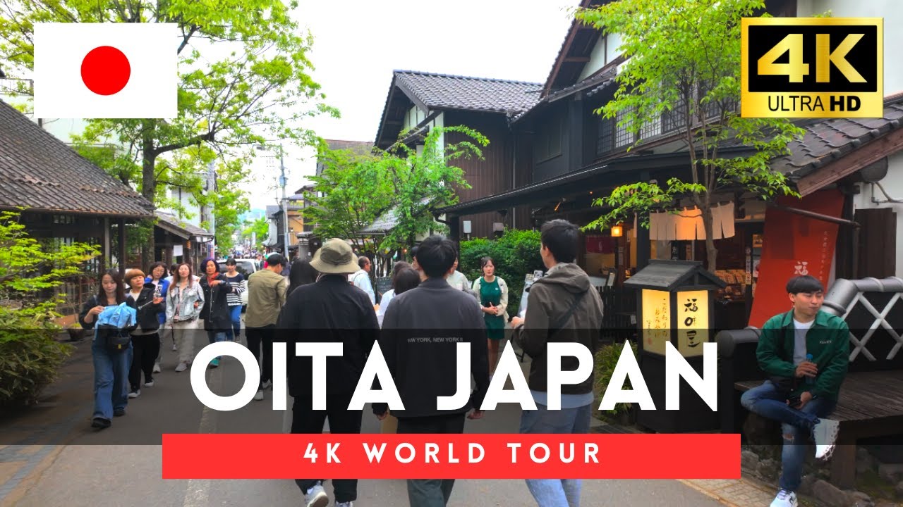 YUFUIN 2024 - Japan walk, Oita Yufuin Spring Walking Tour, April 2024【4K HDR】