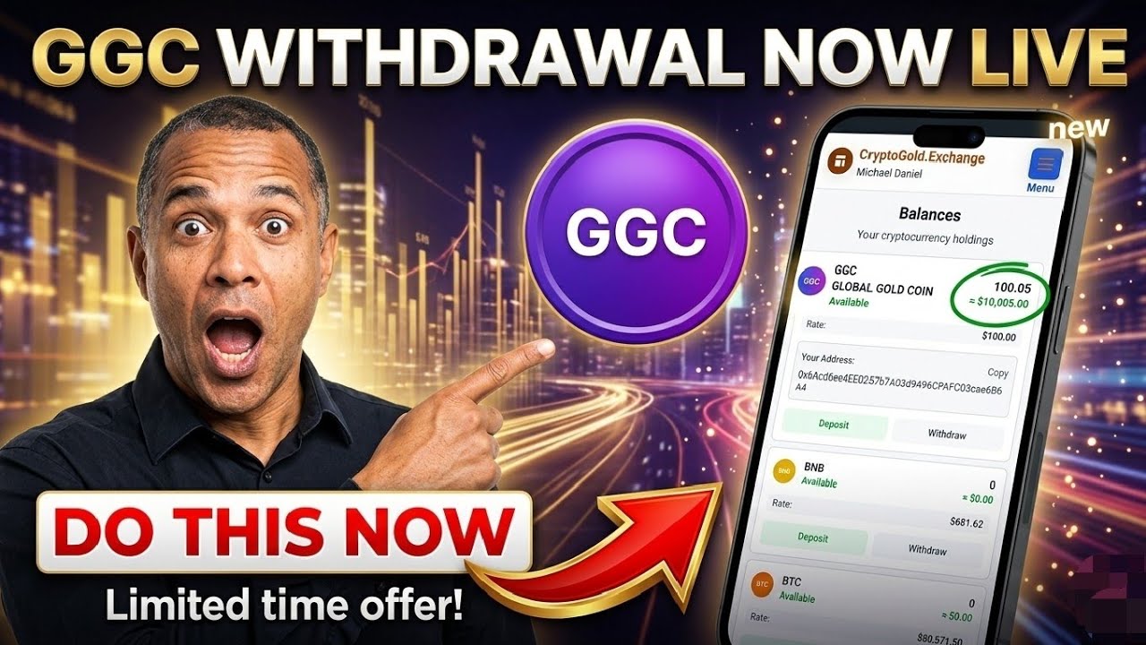 GLOBAL GOLD COIN - ОБЗОР ВЫВОДА СРЕДСТВ $GGC | Сделайте это прямо сейчас