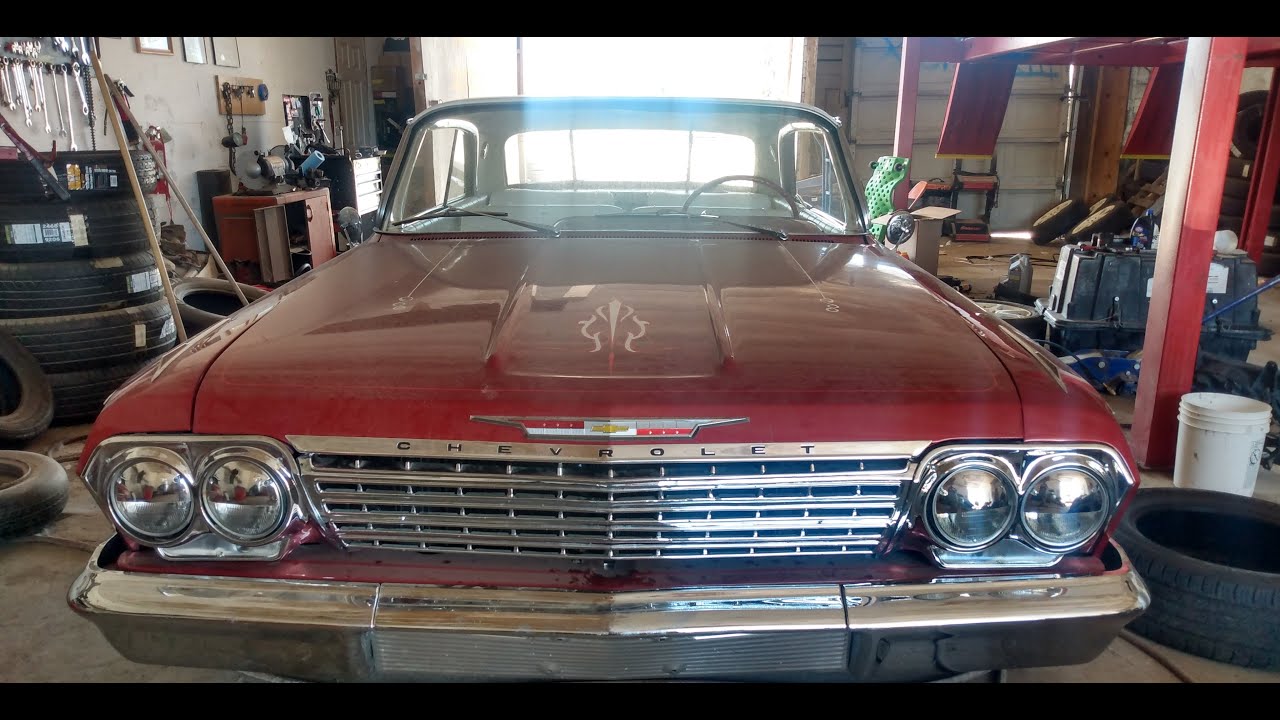 Chevrolet Impala 1962 года выпуска с короткими электрическими замыканиями и отсутствием стоп-сигн...