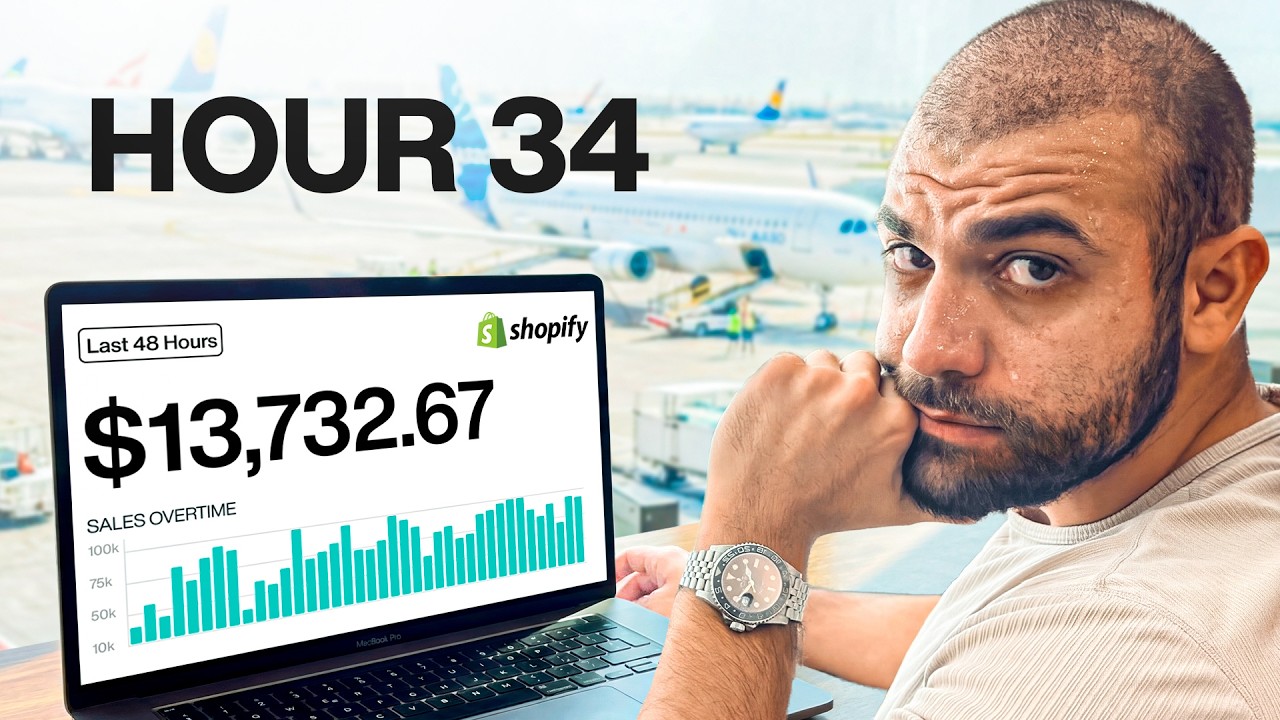 I Tried AI Dropshipping for 48 Hours While Traveling (Insane Results)