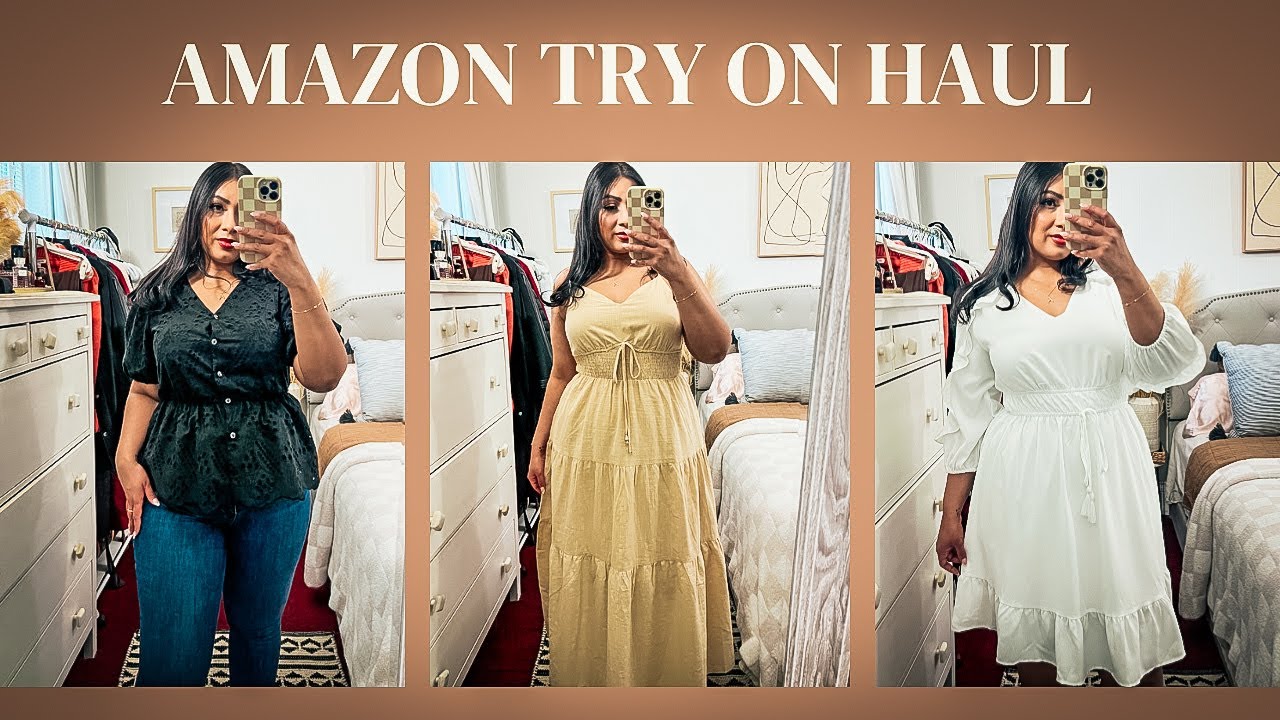 NEW CURVY SPRING TRY ON HAUL 2024 | AMAZON FASHION FINDS | ARAPANA SADEO