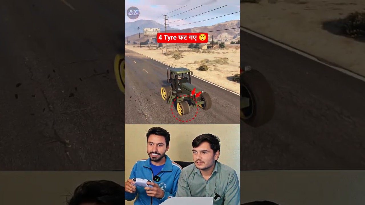 Puncture Tyre par Gaadi Chalegi? 😱🚗 | GTA 5 Physics Test 