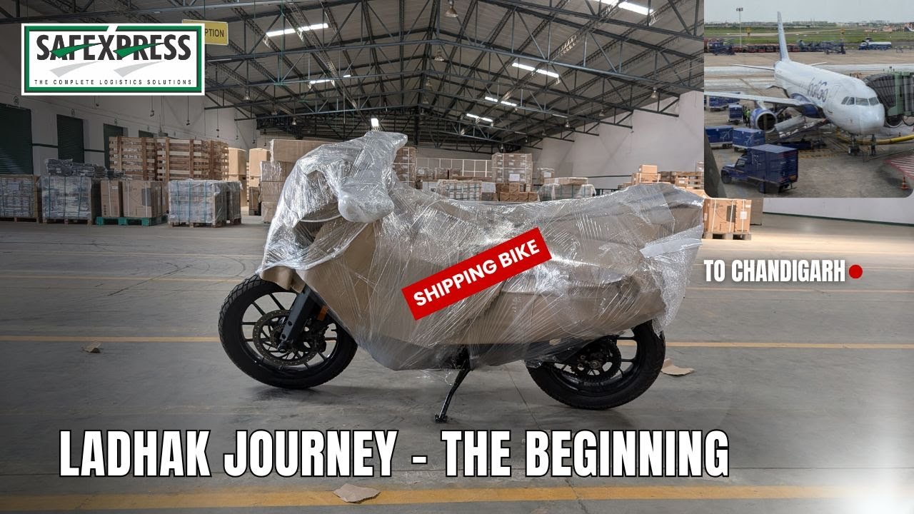 Ladhak Journey - The Beginning | Day 1 | Shipping and Flying to Chandigarh