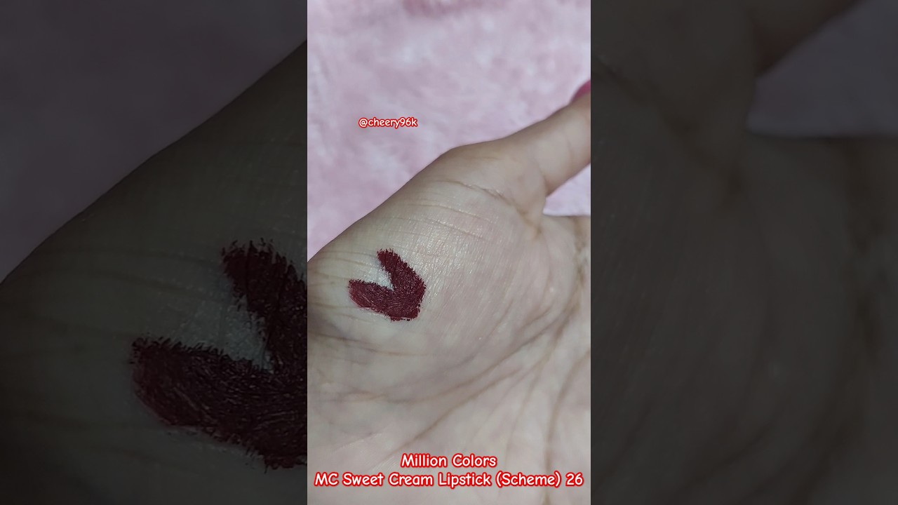 Million Colors MC Sweet Cream Lipstick (Scheme)26  #lipstick #lipstickswatches #makeup #viral #short