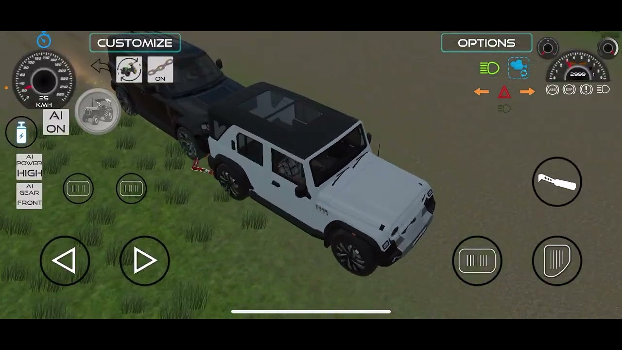 Defender ko thar roxx ny nikala in 3D vehical game #youtube #gaming #thar 