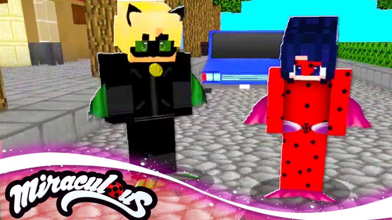 Minecraft MIRACULOUS 🐞 AQUA LADYBUG and CAT NOIR! 🐞 S3 EP23 | Tales of Ladybug and Cat Noir Roleplay