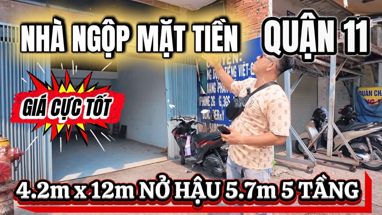 🔥QUẬN 11 NHÀ GÓC 2 MẶT TIỀN BTCT 5 TẦNG, LỀ ĐƯỜNG 5M ĐƯỜNG HỒNG BÀNG CHỈ NHỈNH 12 TỶ 