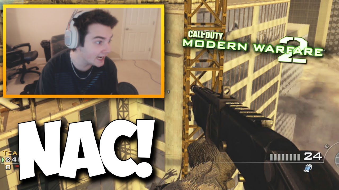 RED KIWIZ TRIES TO NAC LMAO - MW2 Trickshotting