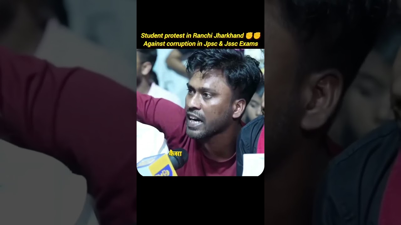 Jharkhand student protest against paper leak✊✊#jpsc #jssc #jharkhand #shorts #short #shortvideo #sad