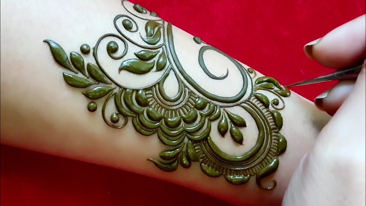 How to make Dubai Mehndi Design 2023 ll Simple Mehndi Design ll New Stylish Mehandi design ll mhndi