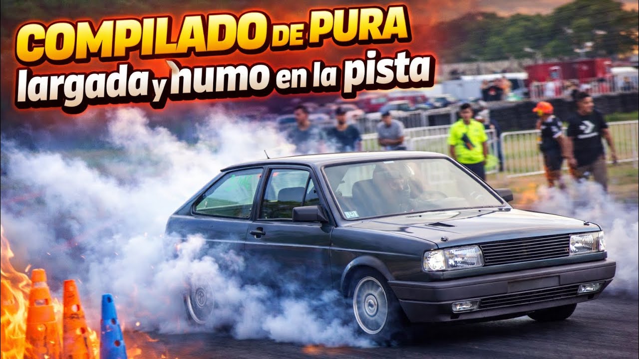 COMPILADO DE PURA LARGADA Y HUMO EN LA PISTA ! OCTAVO DE MILLA GALVEZ 201 ! 30/01
