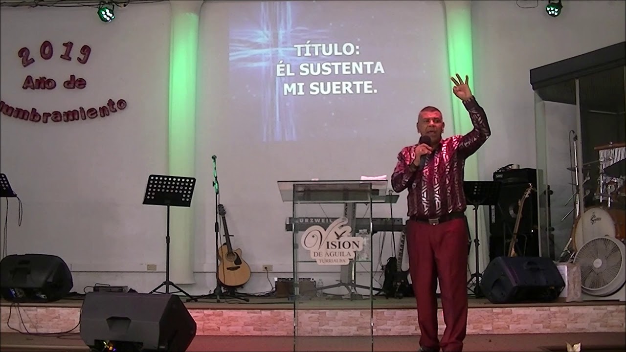 Título: Él sustenta mi suerte, cita: Salmos 16:5.   Pastor: Juan Calero.
