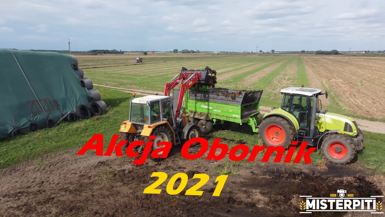 Akcja obornik 2021 / Claas Arion 640 / Unia Tytan 10TD