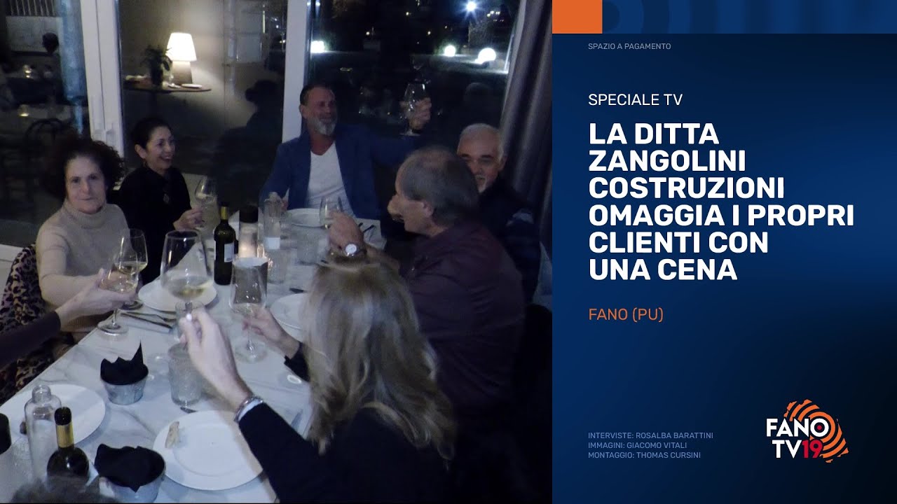 La ditta Zangolini Costruzioni omaggia i propri clienti con una cena